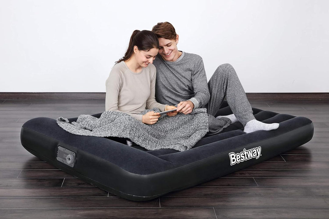 Bestway Tritech™ Luftbett, Aeroluxe, 191 x 137 x 30 cm, Double, mit integrierter Elektropumpe