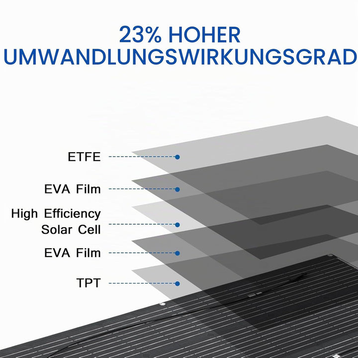 Flexible Solar Panel Solarmodul Monokristallines Solarpanels sind geeignet für Batterie,utdoor Lade