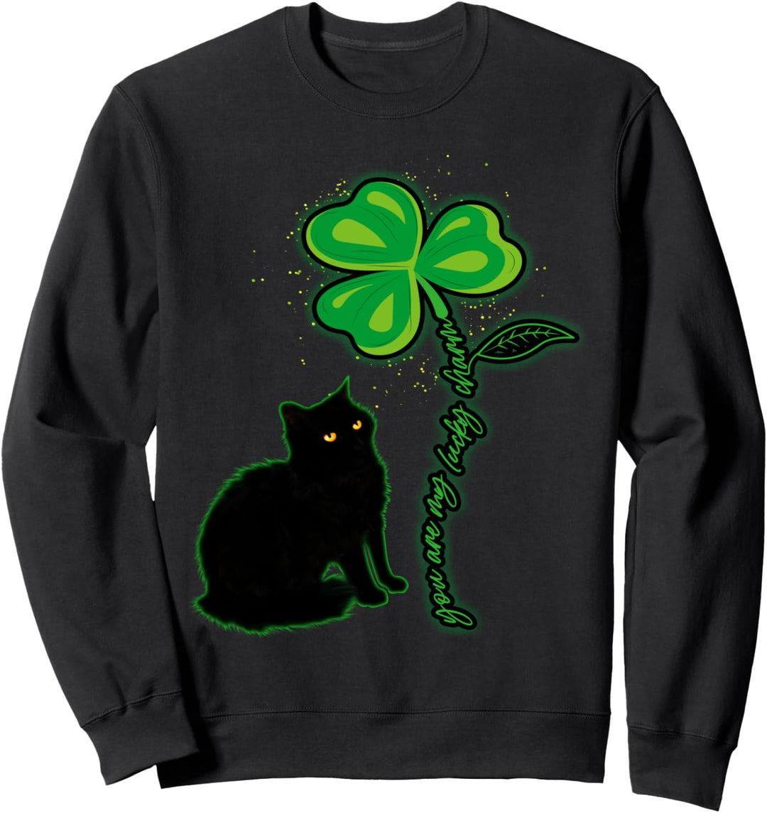 St Patricks Day Cat Shirt Frauen Männer Sie sind mein Sweatshirt