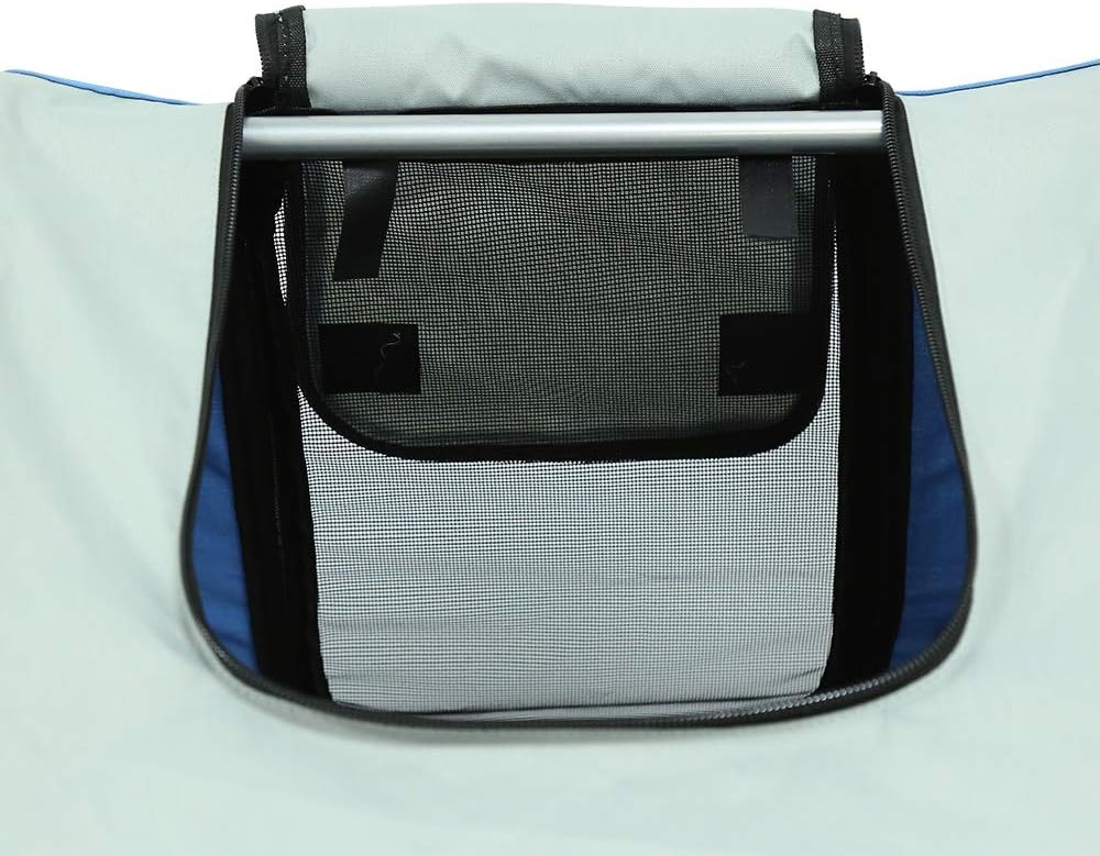 homewell Hund Fahrradanhänger Hundeanhänger Anhänger Hundetransporter blau, blau