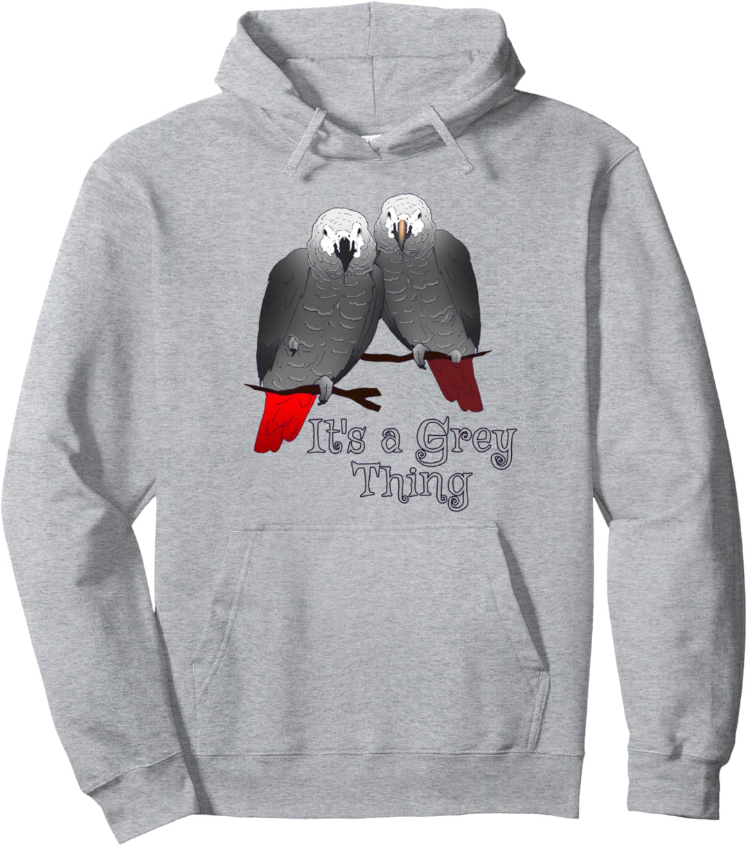 Kongo & Timneh Afrikanischer Graupapagei Es ist eine graue Pullover Hoodie