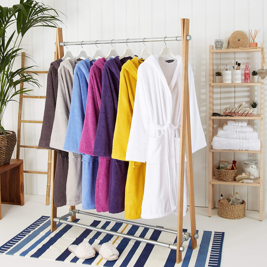 CityComfort Bademantel Damen Frottee, Baumwoll Sauna Bademantel Damen M Senffarben, M Senffarben