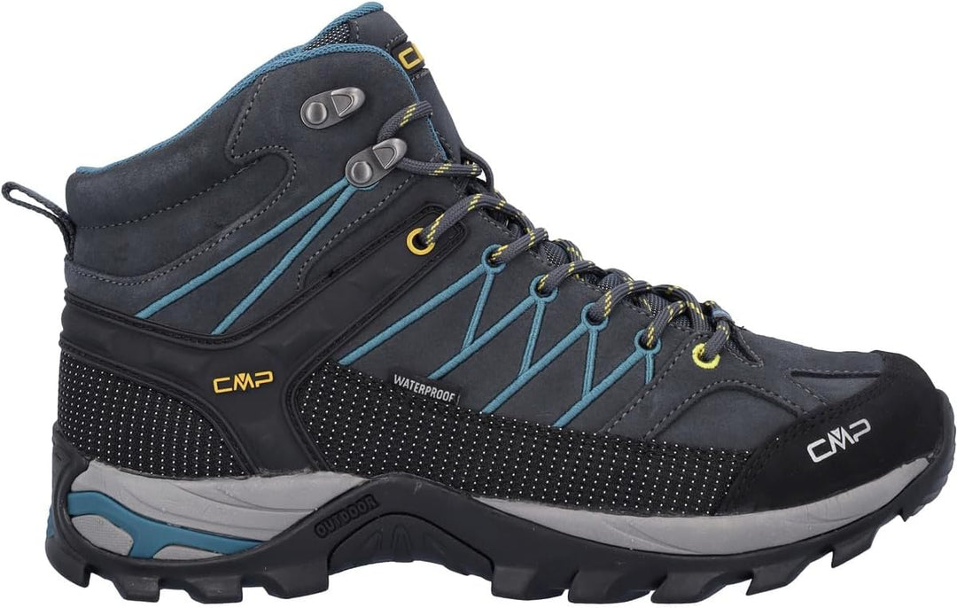 CMP Herren Rigel Mid Shoes Wp Trekking-Schuhe 39 EU Antracite Deep Lake, 39 EU Antracite Deep Lake