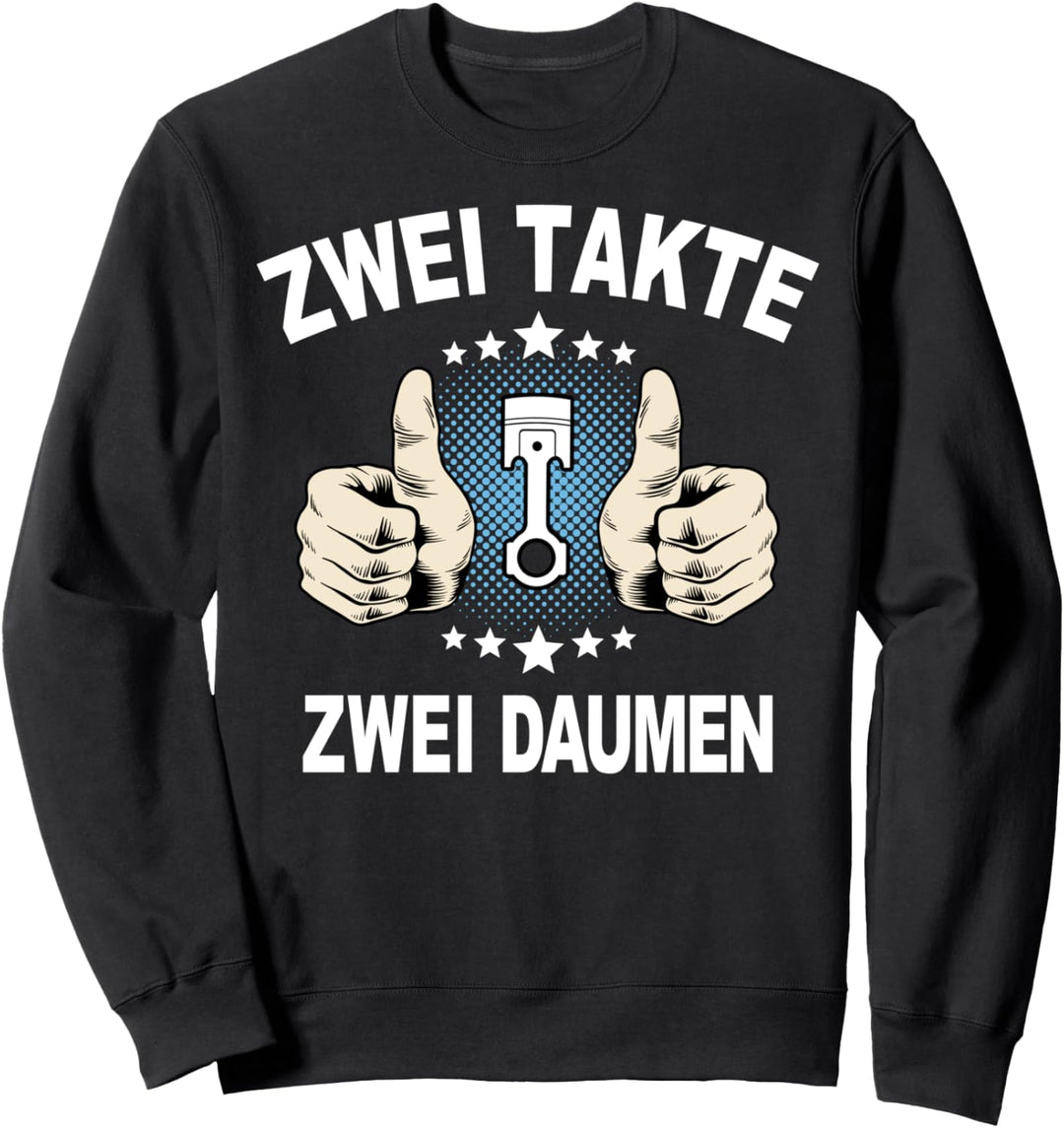 2-Takter Trabbi Zweitaktmotor Biker Mann Herren Geschenkidee Sweatshirt