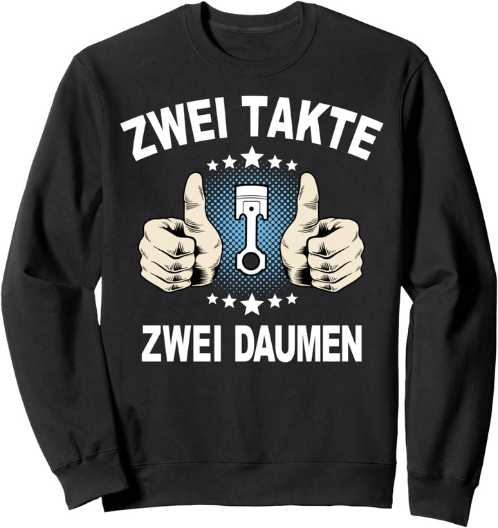 2-Takter Trabbi Zweitaktmotor Biker Mann Herren Geschenkidee Sweatshirt