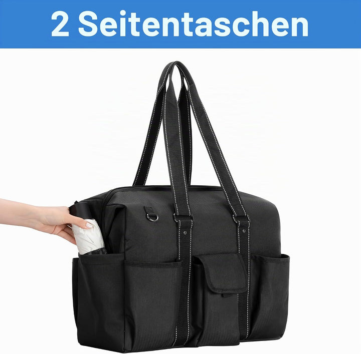 Damero Lehrer Schultertasche, Laptop Handtasche Damen mit mehreren Fächern, Lehrerbedarf Tasche Akte