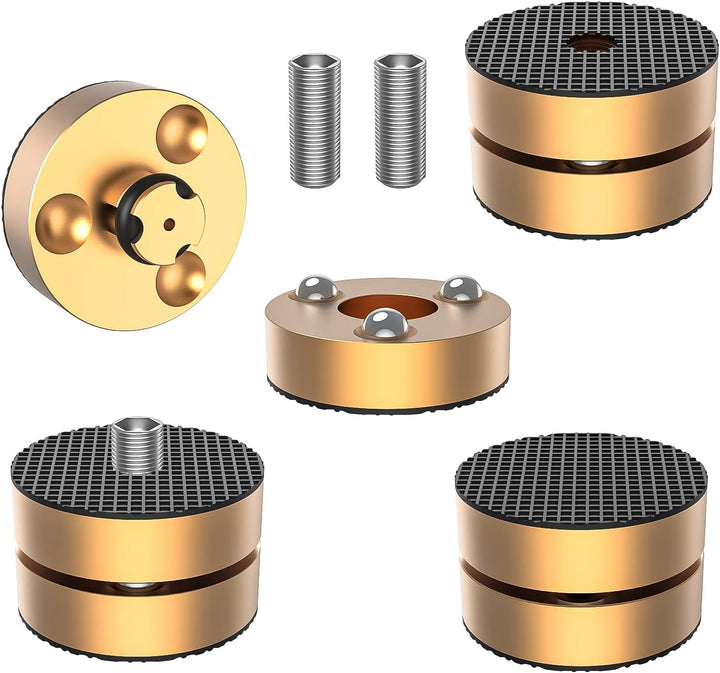 Tertullus 4er Set Lautsprecher-Füsse Resonanzdämpfer Aluminium Füsse Audio Dämpfer Shock Absorber Sc