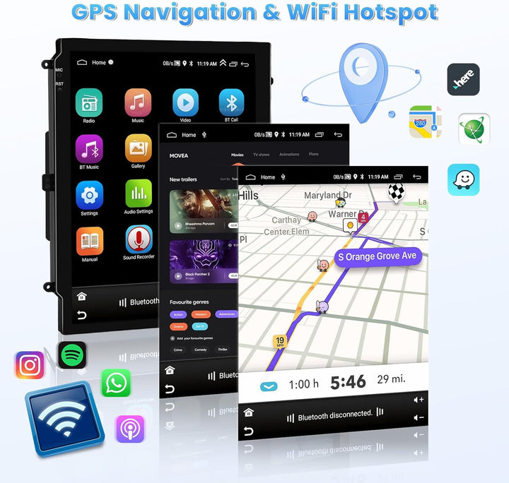 Hikity 2G 64G Autoradio Android 15 Für Opel Insignia Buick Regal 2009-2013 mit Wireless Carplay Andr