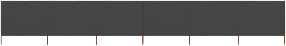 Festnight Faltbarer Windschutz 800 x 80 cm Grau | füt Strand, Camping und Garten, Vliesstoff und Hol