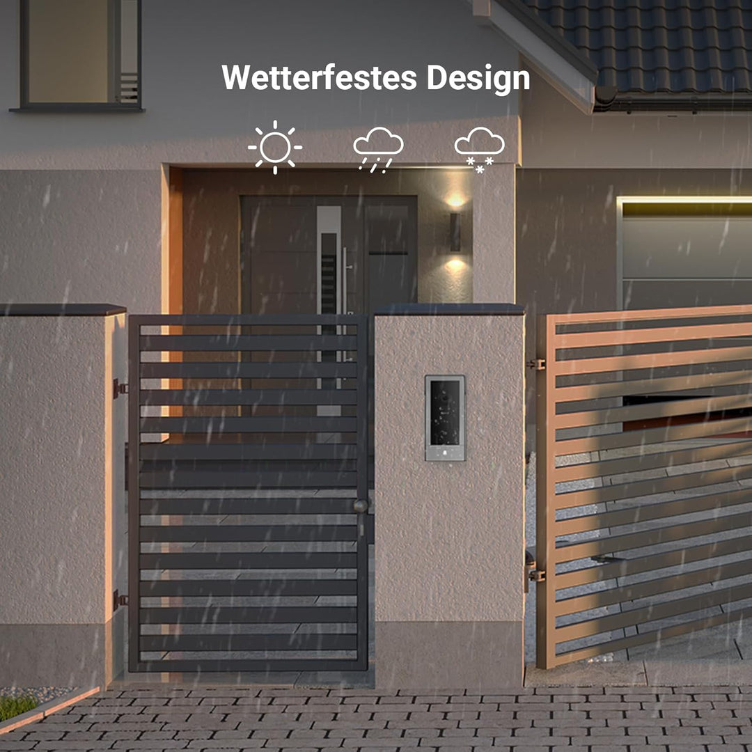 EZVIZ Video-Türsprechanlage, WiFi Türklingel mit 7" Farb-Touchscreen, 1080p Nachtsicht und Zwei-Wege