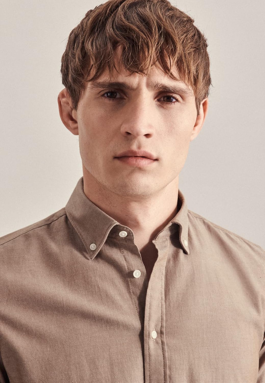 Seidensticker Herren Business Hemd - Bügelfreies, schmales Hemd - Slim Fit - Langarm - Button-Down-K