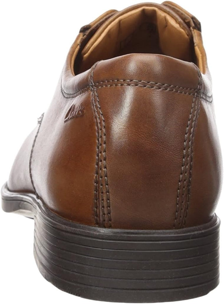 Clarks Herren Stafford Park5_Derby 42 EU Dunkelbraunes Leder, 42 EU Dunkelbraunes Leder