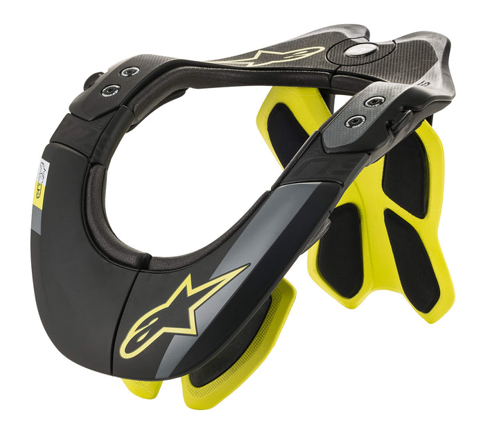 ALPINESTAR Herren BNS Tech-2 Nackenstütze L BLACK/ACID YELLOW, L BLACK/ACID YELLOW