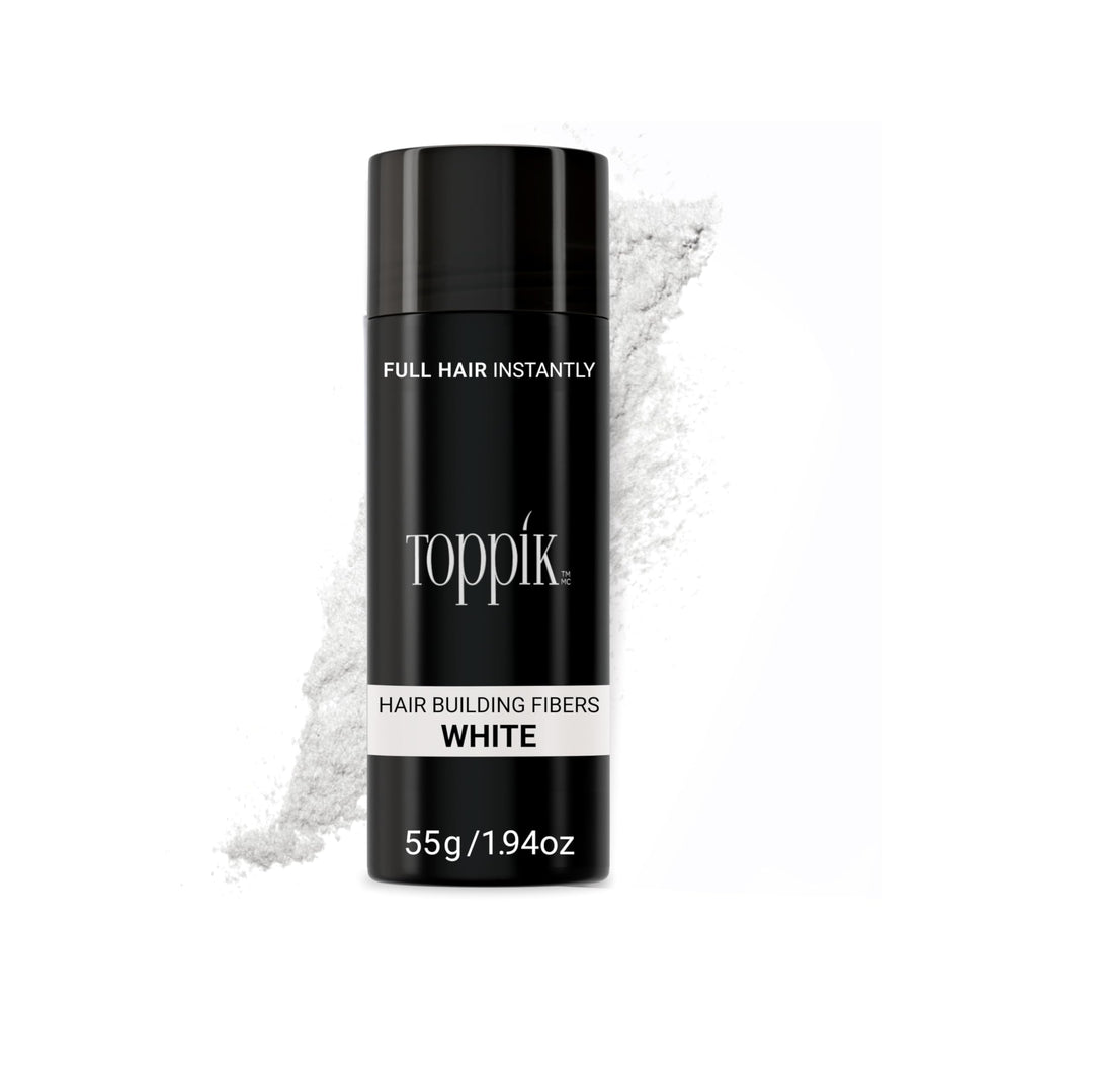 TOPPIK Hair Building Fibers white, 55 g Unparf miert 55 g (1er Pack), Unparf miert 55 g (1er Pack)