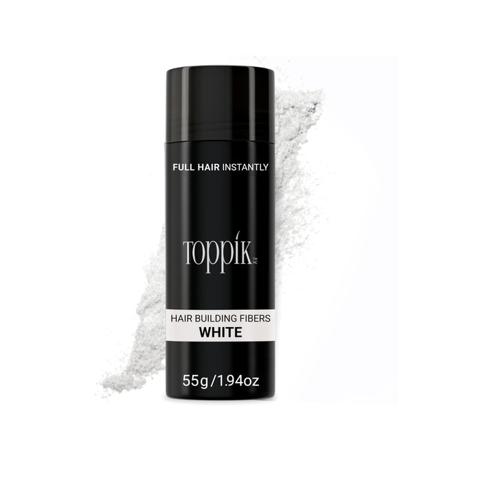 TOPPIK Hair Building Fibers white, 55 g Unparf miert 55 g (1er Pack), Unparf miert 55 g (1er Pack)