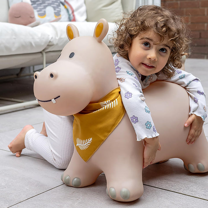 Kindsgut Hüpf-Tier für Kinder, dezente und Moderne Farben, liebevolle Details, inklusive Luftpumpe,