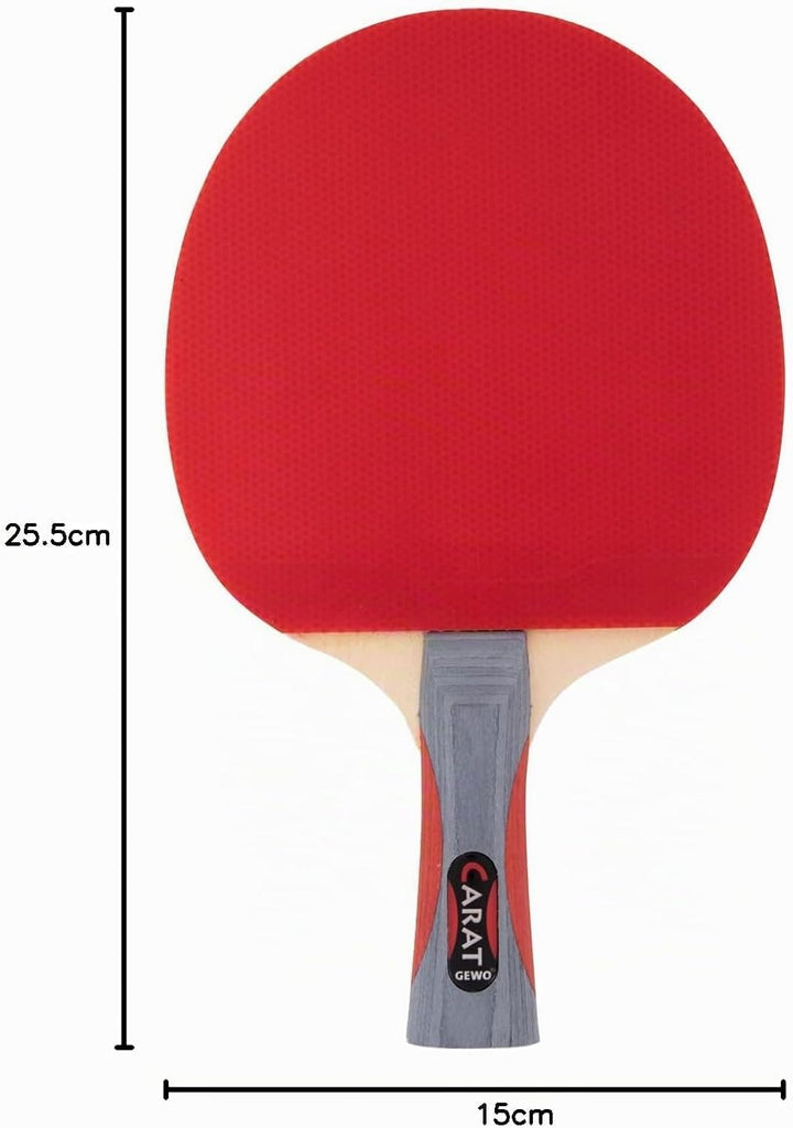 GEWO Carat Tischtennisschläger - ITTF genehmigter Allround-Tischtennisschläger mit ausgewogener Spin