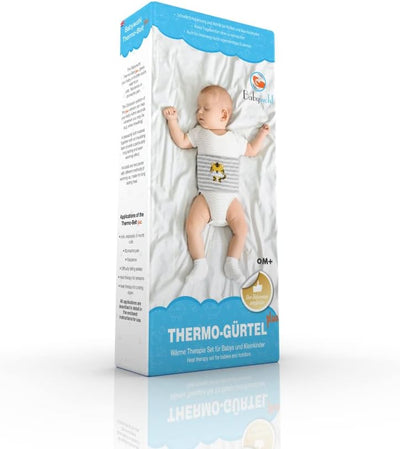 Babywohl Thermo-Gürtel PLUS Wärmflasche & Wärmekissen Anti-Kolik bei Bauchkrämpfen Schreien Weinen B