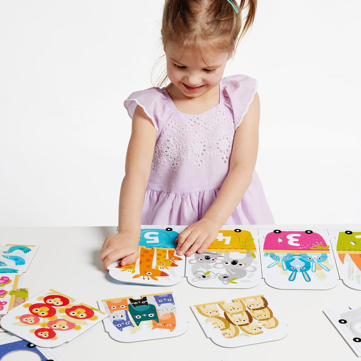 Banana Panda - Make-a-Match Puzzle Number Train - enthält 30 grosse Teile zum Lernen von Zahlen und