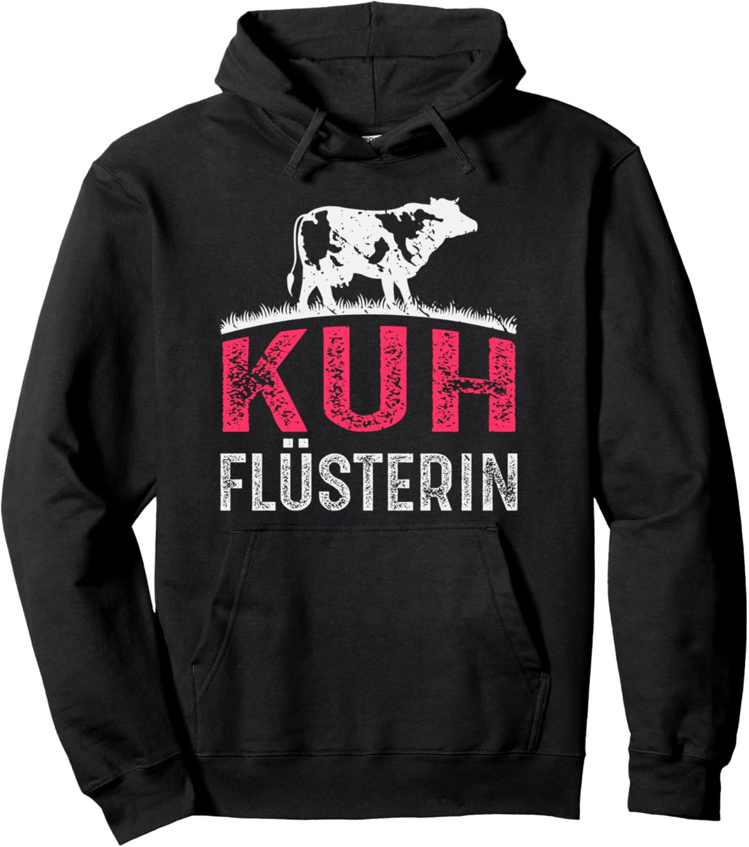 Kuh Flüsterin Kuh Pullover Hoodie