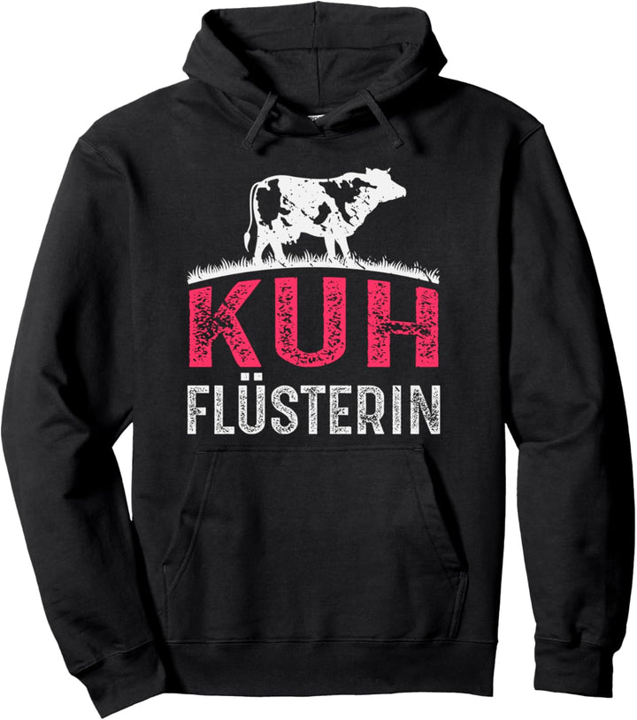 Kuh Flüsterin Kuh Pullover Hoodie