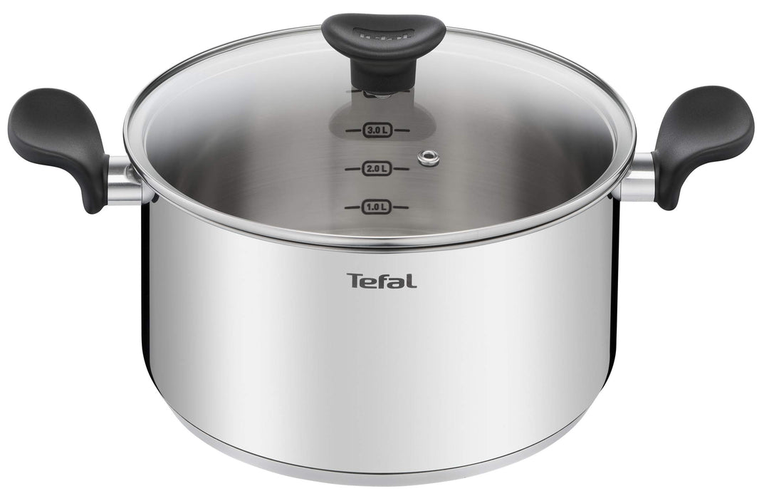 Tefal Dutch Oven 24 cm (5,3 l) + Glasdeckel, alle Wärmequellen einschliesslich Induktion, Premium-Ed