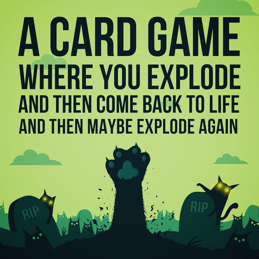 Exploding Kittens Zombie Kittens Card Game, 2-5 Players, Ages 7+, Zombie Kittens