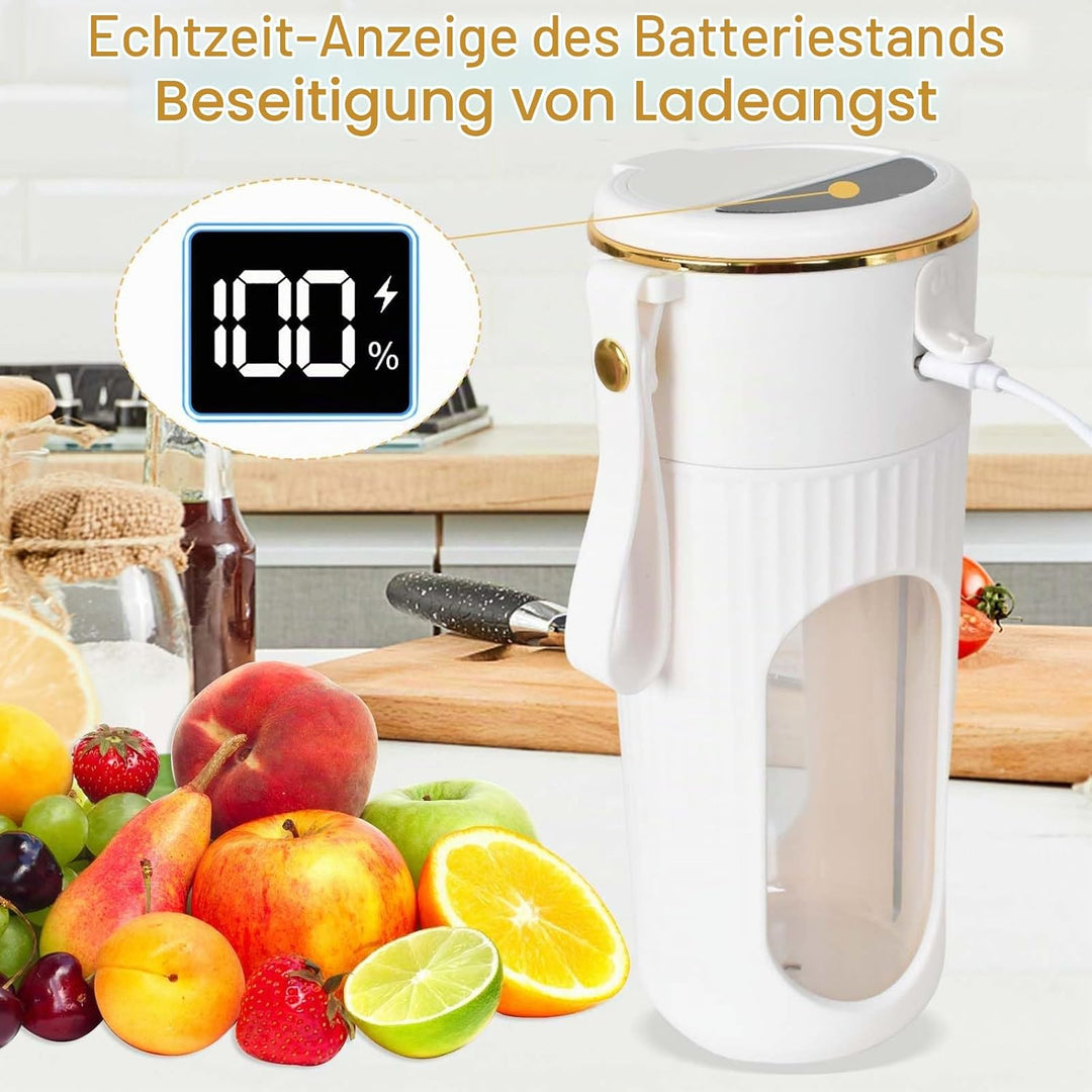 Tragbarer Mixer, Mini-Mixer, USB-C Wiederaufladbarer Persönlicher Mixer für Smoothie und Shakes, 340