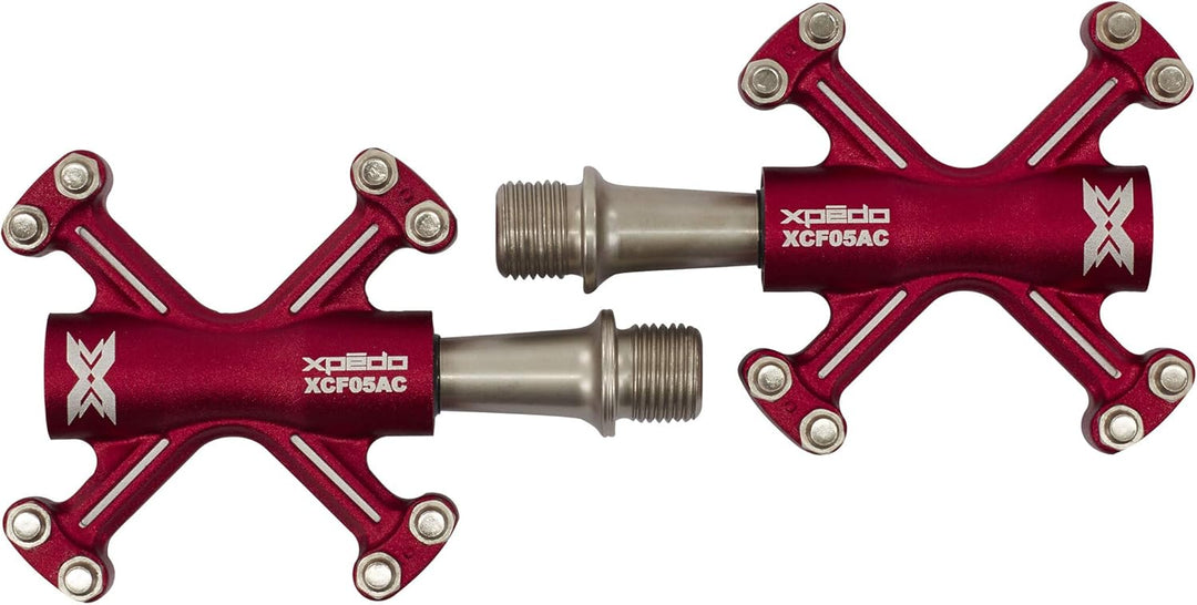 Xpedo Traverse 5 // Plattform-Pedal rot, rot
