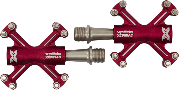 Xpedo Traverse 5 // Plattform-Pedal rot, rot