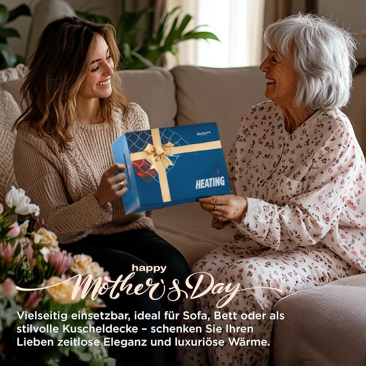 BEDSURE Heizdecke Wärmedecke Elektrische Kuscheldecke - mit Abschaltautomatik, 6 Heizstufen & 10 Stu