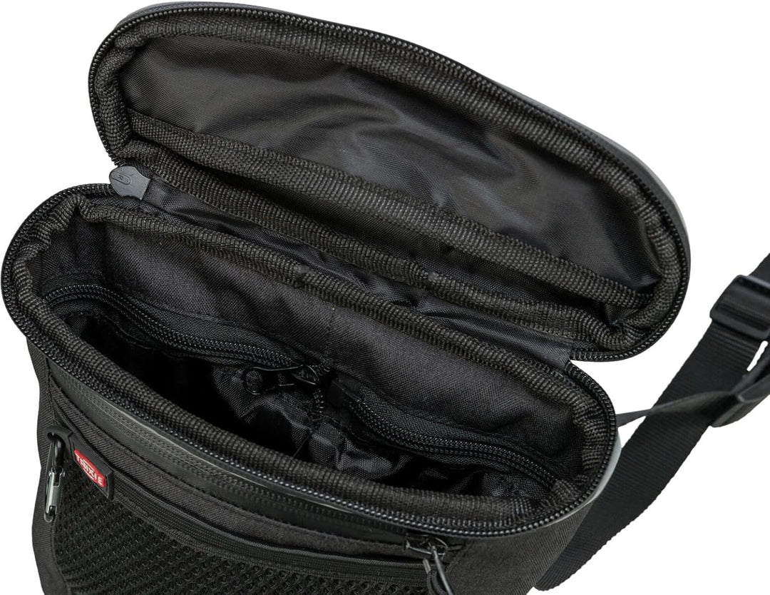 TRIXIE Snacktasche Duo Treat, 20 × 20 × 5 cm, anthrazit, Anthrazit 20 × 20 × 5 cm