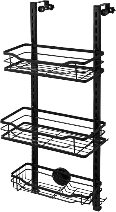 TAILI Saugnapf Hängende Duschablage Zum Hängen mit Rasierständer & Seifenhalter, Shower Shelf Mit 4