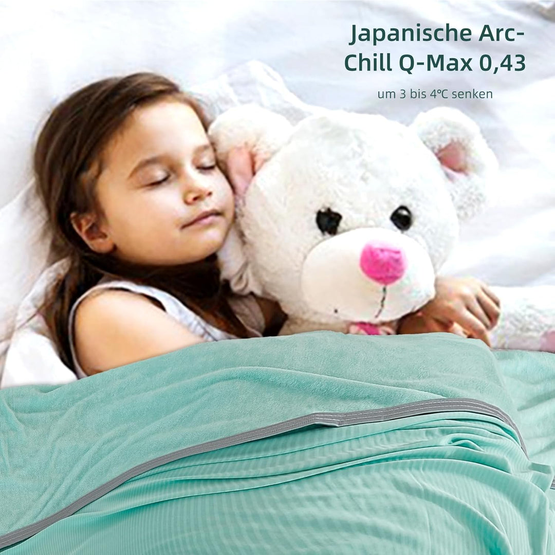 WONGS BEDDING Kühldecke Sommerdecke 2 in 1 doppelseitig mit Japanische Arc-Chill Q-Max 0,43 selbstkü