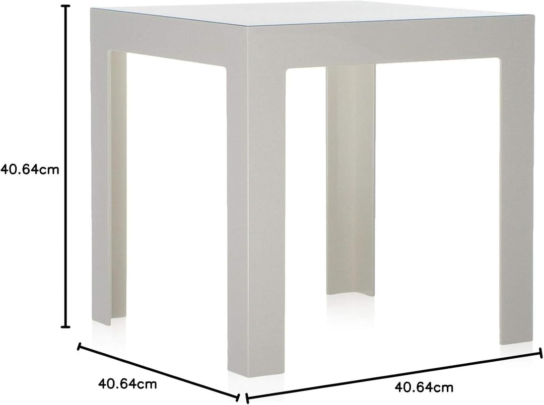 Kartell Jolly Tisch, Weiss glänzend Bianco Lucido, Bianco Lucido