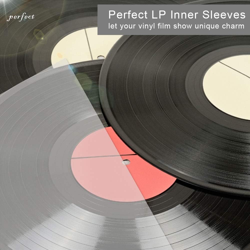 100 Stück Schallplatten Innenhüllen Schallplattenhülle Lp Schutzhüllen 12 zoll Antistatisch Vinyl Sc