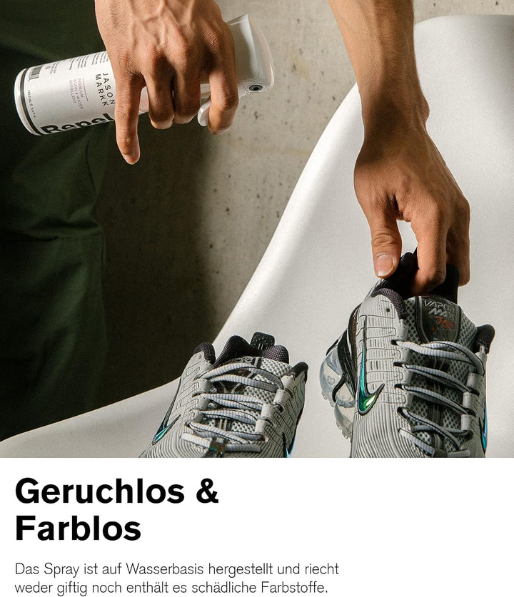 Jason Markk Schuhbürste und 8oz/236ml Tiefenreiniger im Set - Zur Reinigung und Pflege von Schuhen u