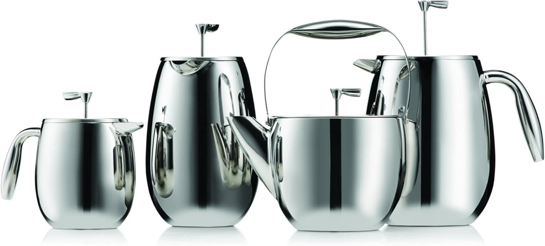 Bodum Doppelwandiger French Press Columbia - 1,5L / 12 Tassen - Edelstahl Matt - Spülmaschinenfest K