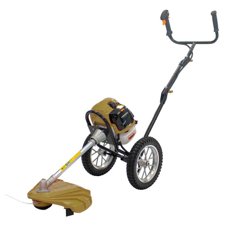 Bricogarden Motorsense mit Rädern, 1,9 PS, 1,4 kW, 1,2 l, 51,7 ccm, Durchmesser der Stange 26 mm, Ge