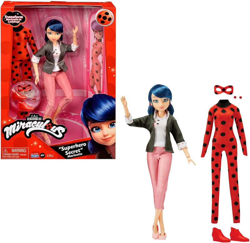 Bandai - Miraculous Ladybug - Ankleidepuppe 26 cm mit zwei Outfits - Ladybug - P50355