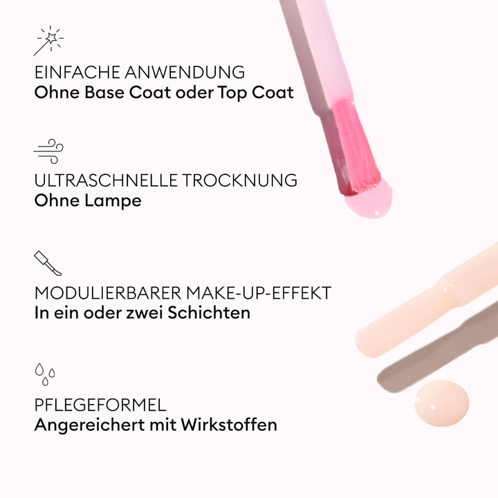 Manucurist Active Icons Duo Nagellack Set | Active Glow Raspberry und Active Smooth 00 Nagellacke –