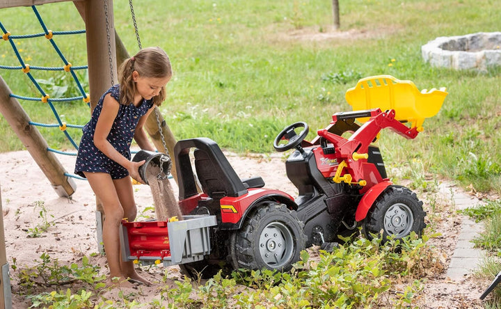 Rolly Toys 408894 rollyBox mit Milchkannen Transportmulde für Trettraktor (3-10 Jahre, Mulde kippbar