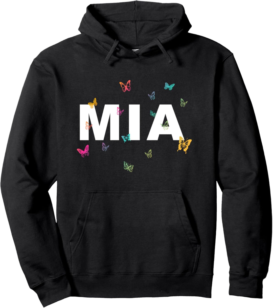 Mia - Schöner Name mit Schmetterlingen Pullover Hoodie