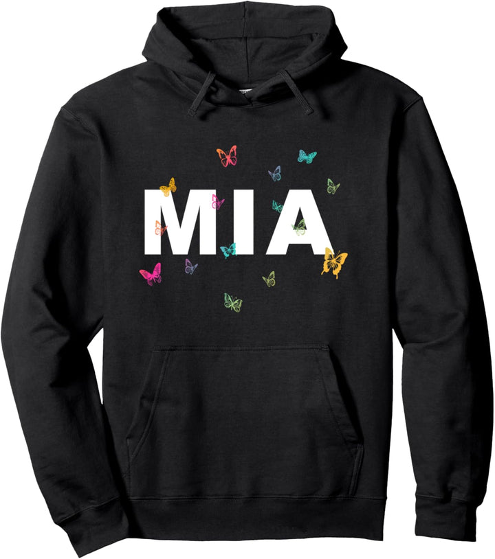 Mia - Schöner Name mit Schmetterlingen Pullover Hoodie