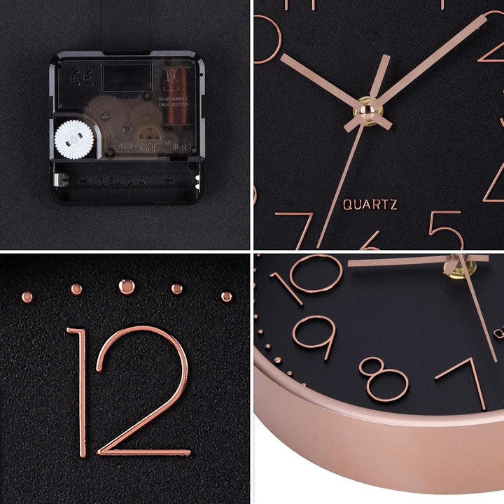 Küchenuhr Gross Wanduhr Ohne Tickgeräusche Lautlos 30cm Quarz Batterie Betriebene Wanduhr Einfach zu