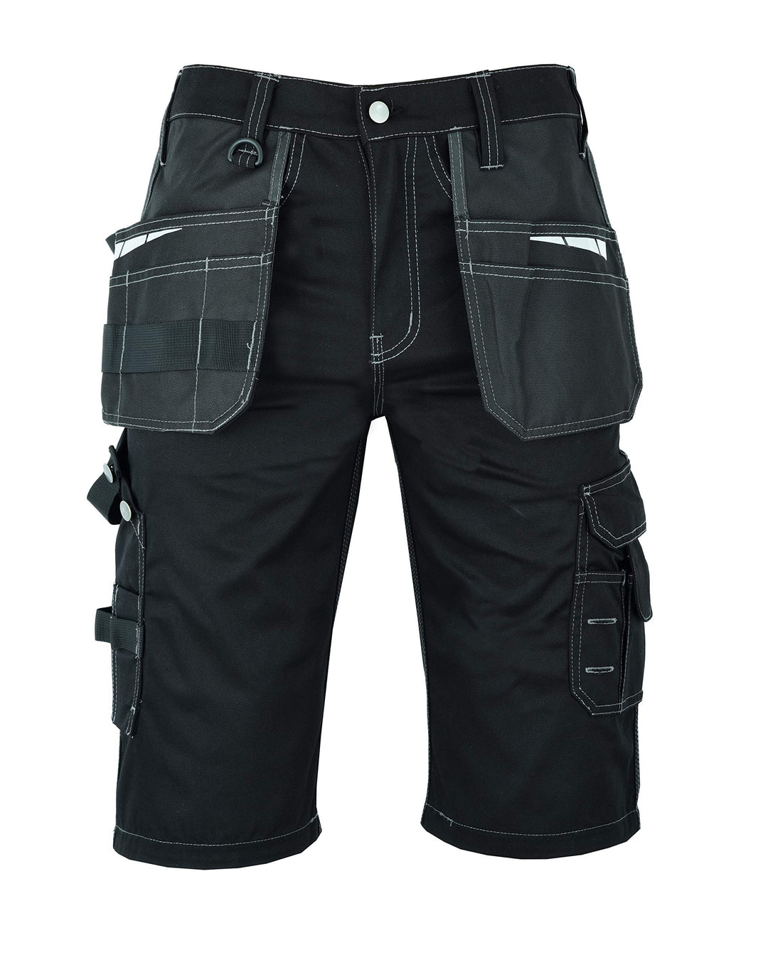 MS9 Herren Arbeitsshorts Kurze Arbeitshose Cargoshorts mit Holstertaschen Werkzeugtaschen Multifunkt