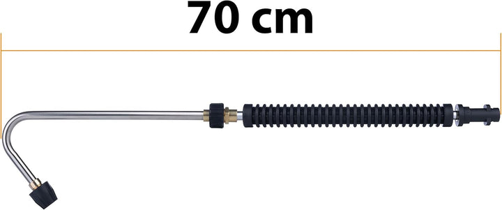 Rosfix – Winkelstrahllanze für Hochdruckreiniger | 300 mm Lanze + 400 mm Verlängerung | 160 bar, M18