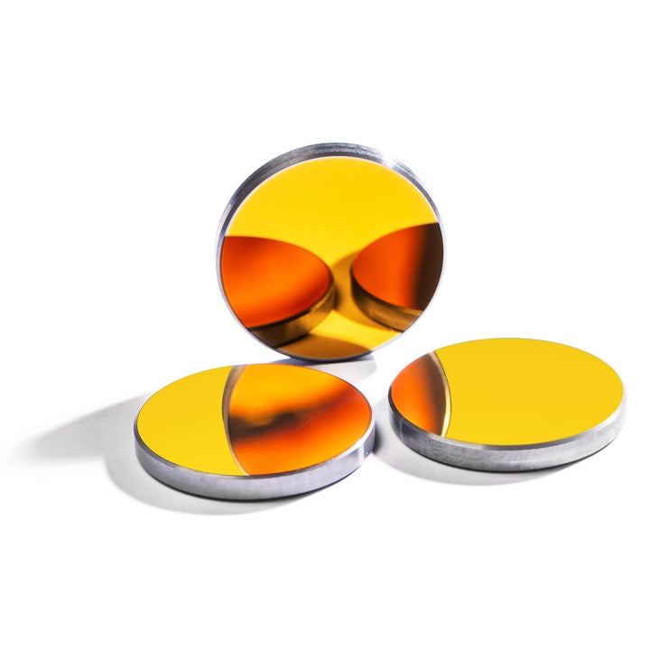 MCWlaser 3PCS Si CO2 Laser Spiegel 19mm Silicon CO2 Laser Reflective Mirrors Durchmesser: 19 mm für