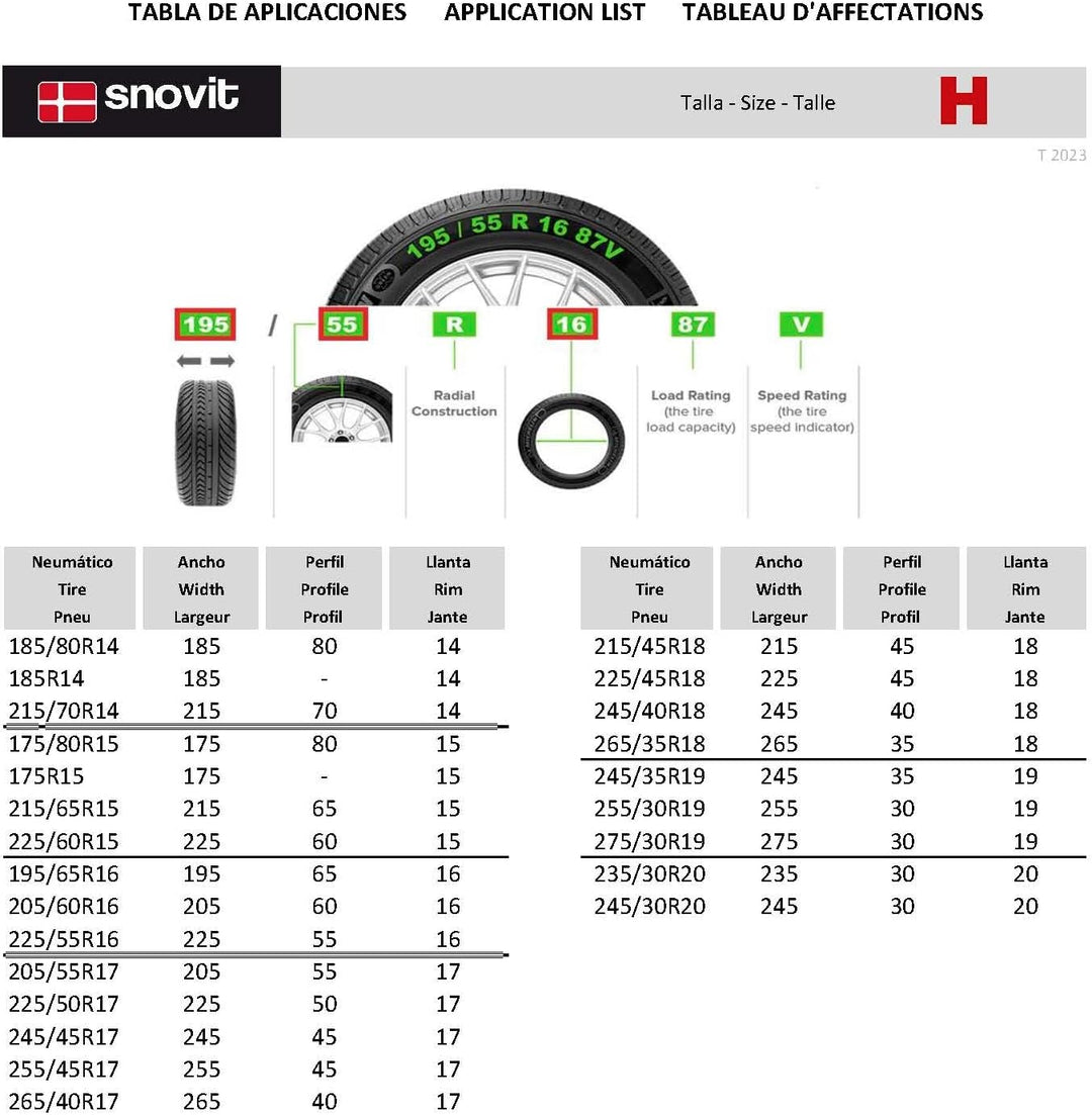 Fix & Gotex 8ZFH Schneeketten, Textilkette für Auto, Grösse: H