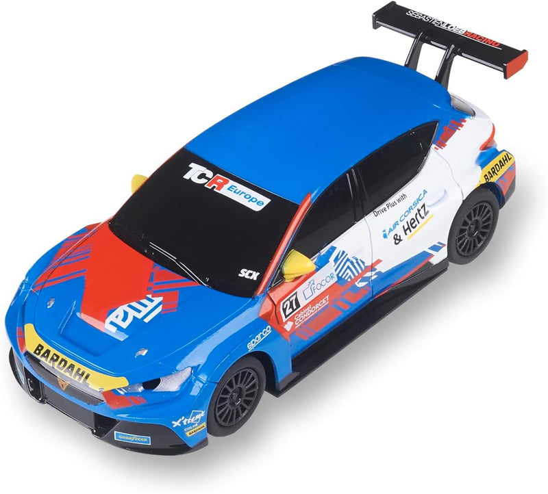 SCALEXTRIC - Kompaktes Rennauto - Slotcar, Massstab 1:43 (Cupra Leon Wettbewerb - Bardahl)